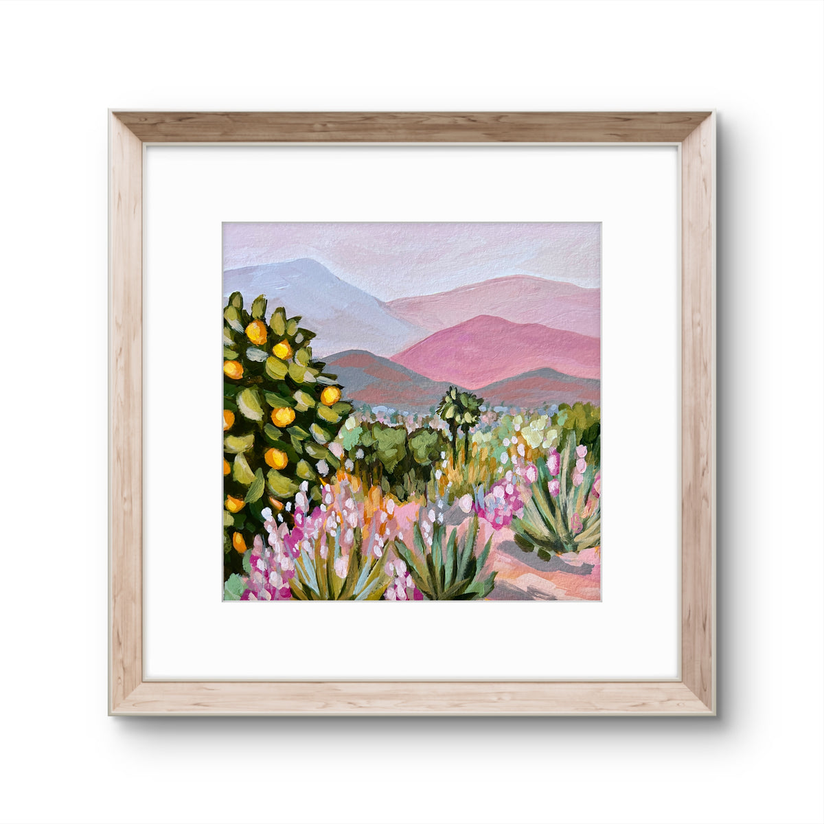 "Topa Topa Light" - Original Painting 8"x 8"