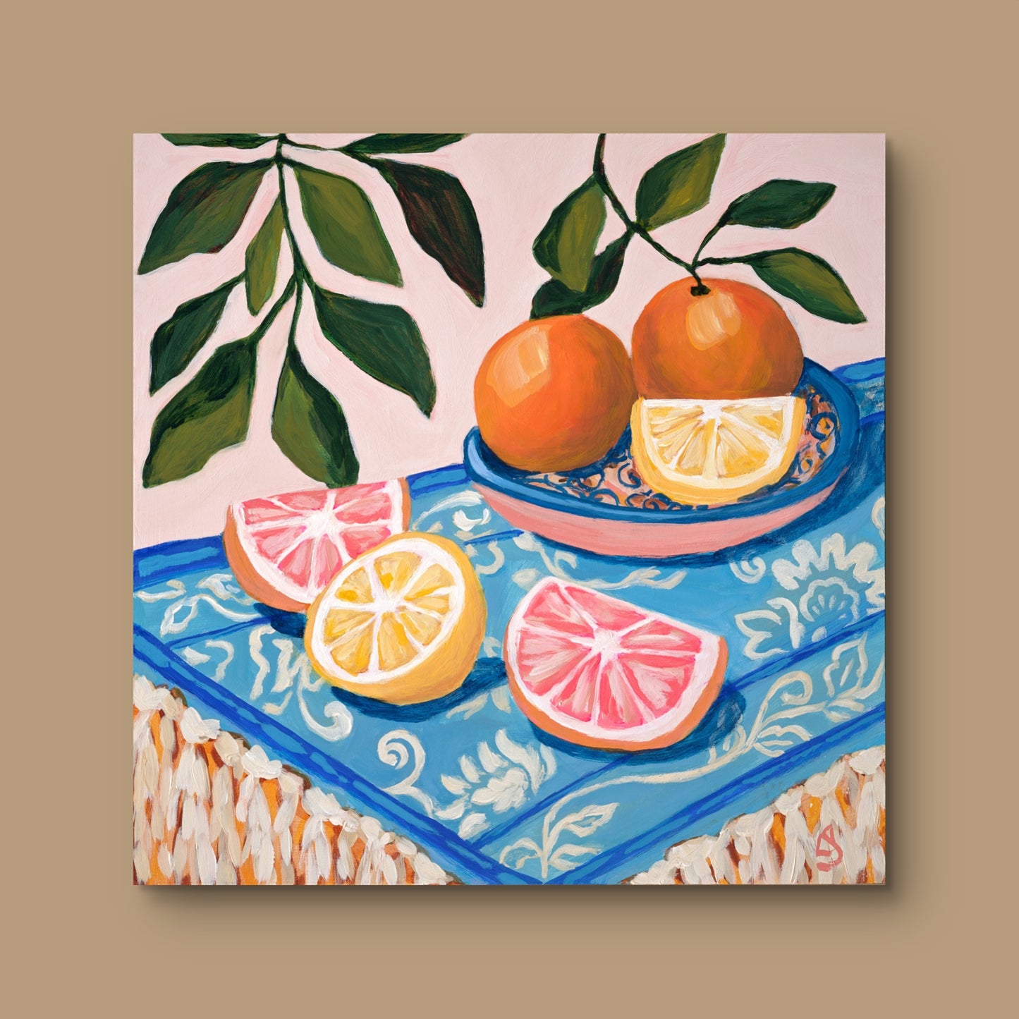 "La Tavola Azzurra" - Original Art 10"x10"