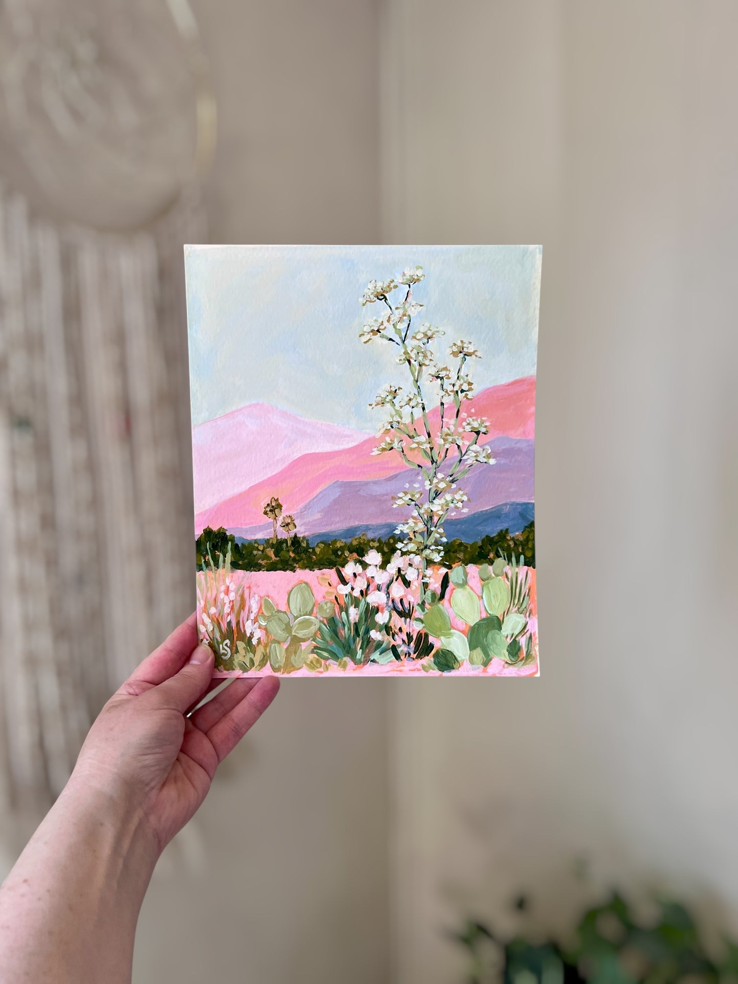 "Across The Meadow" - Original Painting 8"x10"