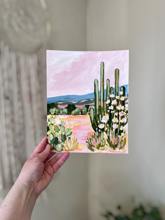 "Ojai Afternoon" - Original Painting 8"x10"