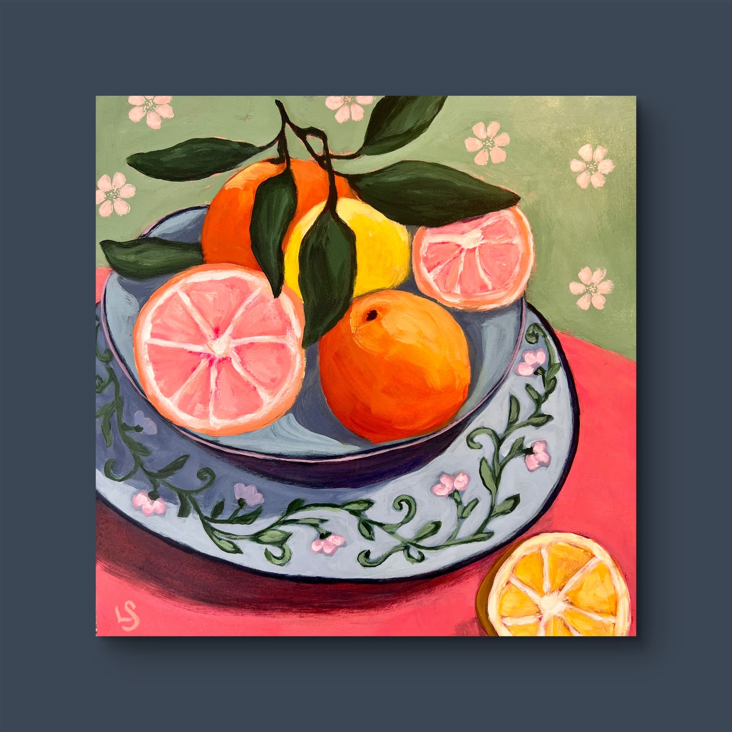 "The Blue Bowl" - Original Art 10"x10"