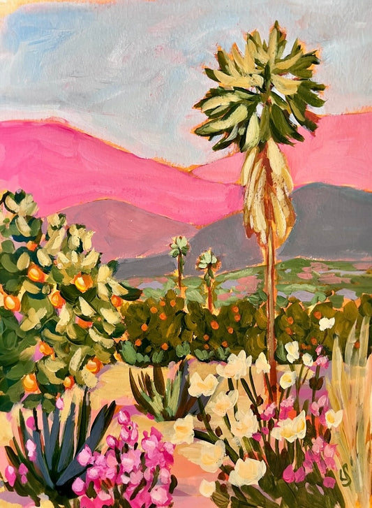 "Orchard Palm" - Original Painting 9"x12"
