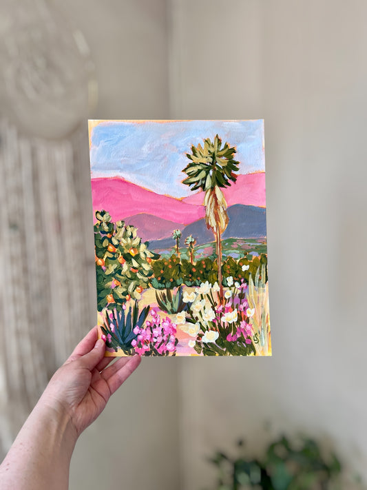 "Orchard Palm" - Original Painting 9"x12"