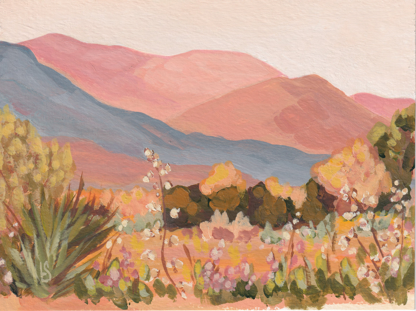 "Held By The Hills" - Original Painting 6"x8"