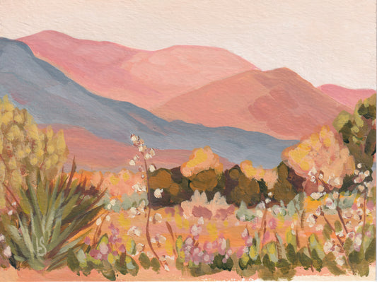 "Held By The Hills" - Original Painting 6"x8"