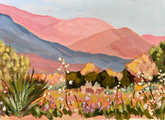 "Held By The Hills" - Original Painting 6"x8"