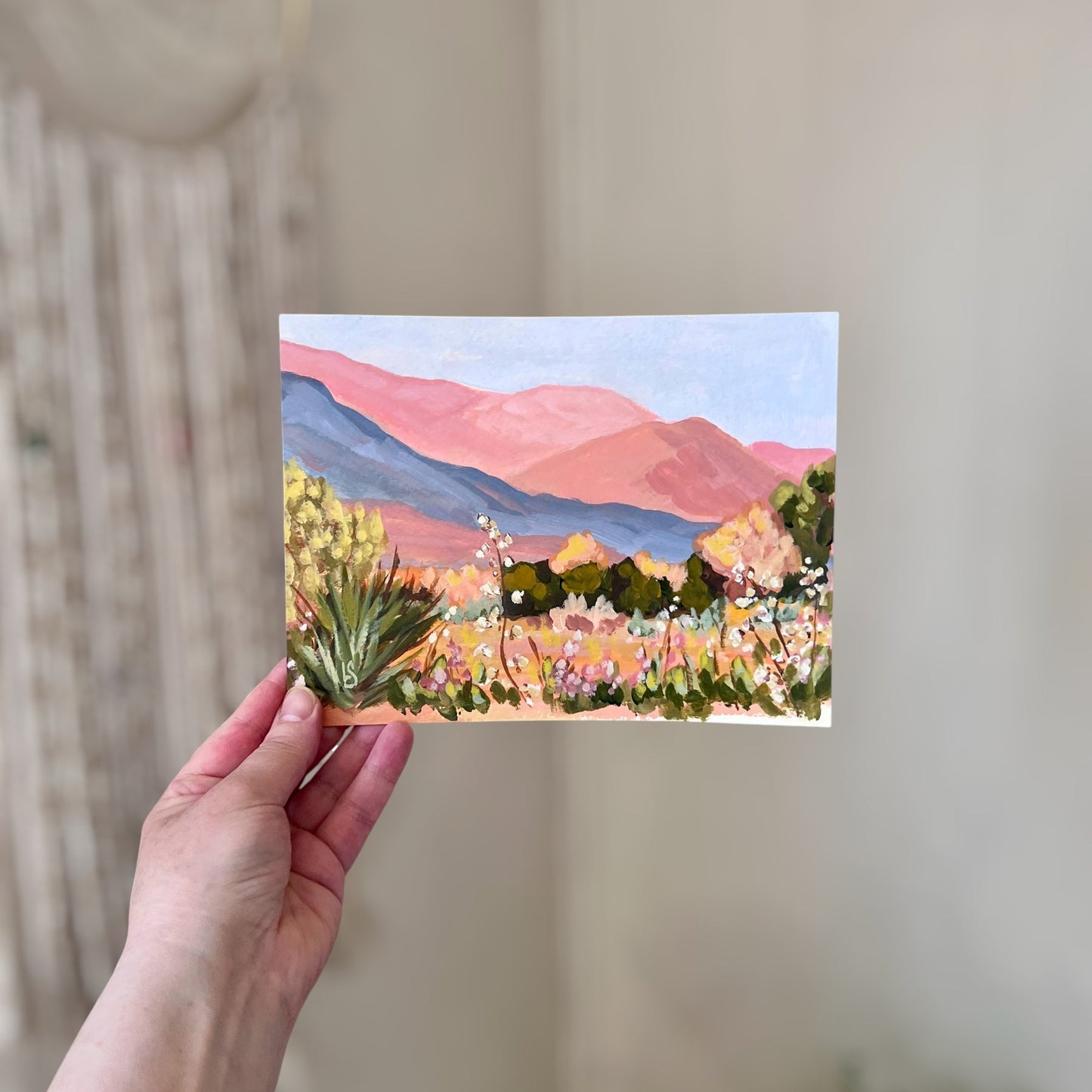 "Held By The Hills" - Original Painting 6"x8"