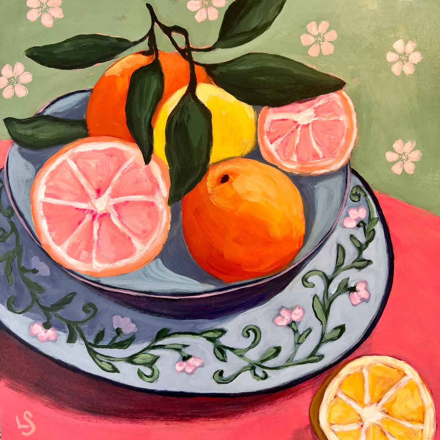 "The Blue Bowl" - Original Art 10"x10"