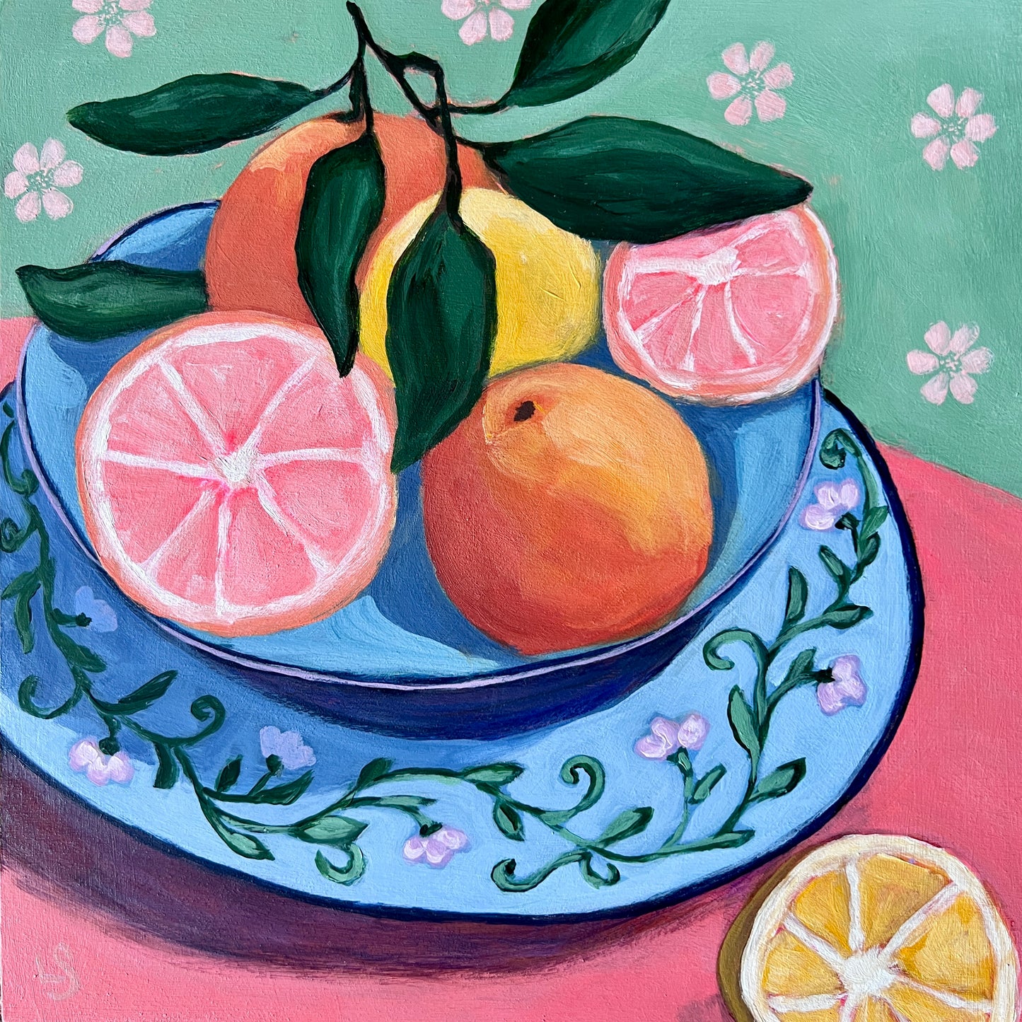 "The Blue Bowl" - Original Art 10"x10"