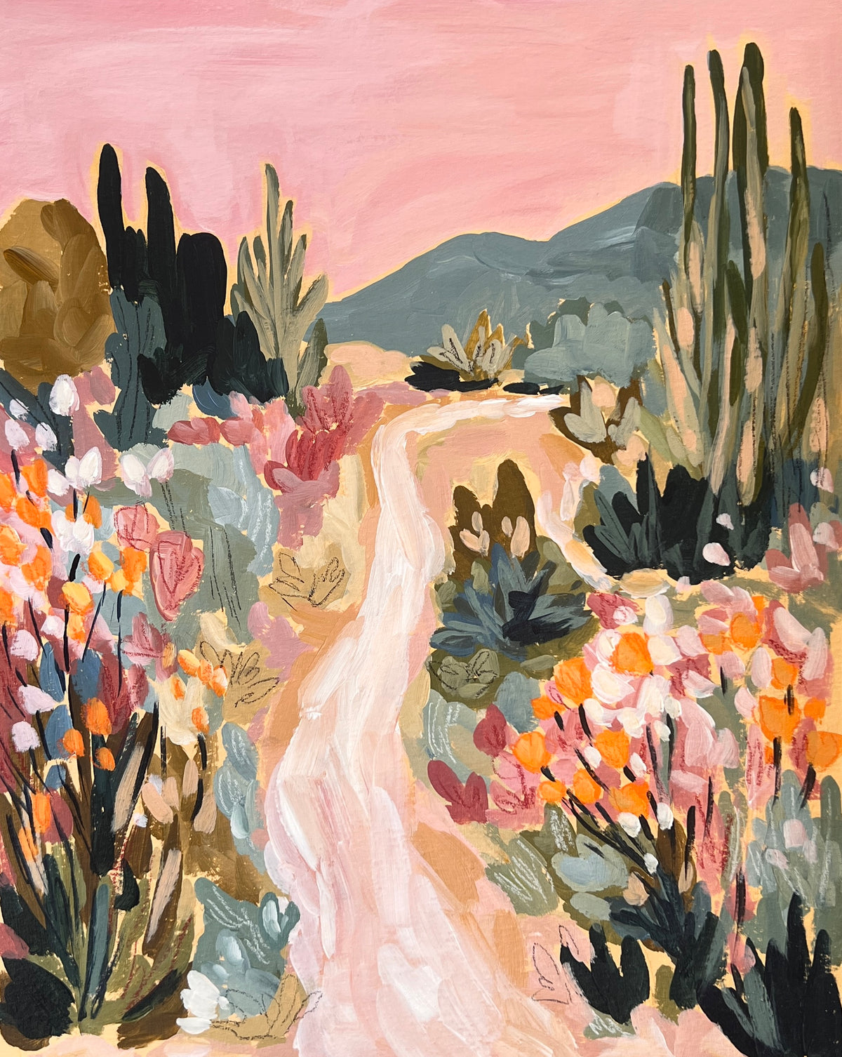 "Desert Dreams" - Original Painting 11"x14"