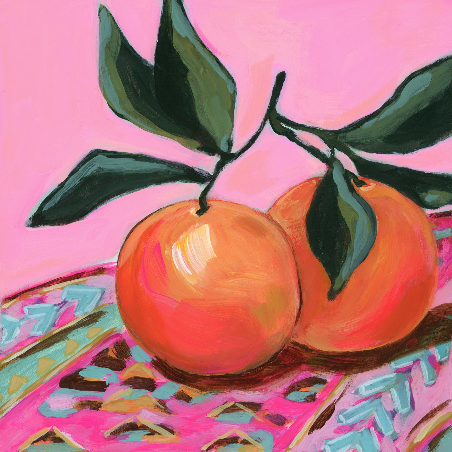 "Southwest Oranges" - Art Print