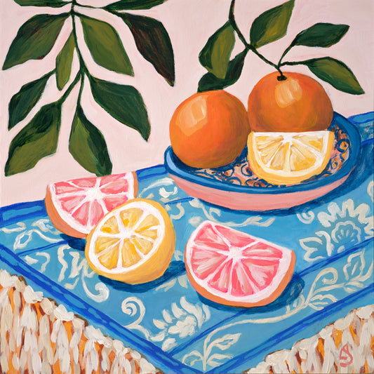"La Tavola Azzurra" - Original Art 10"x10"