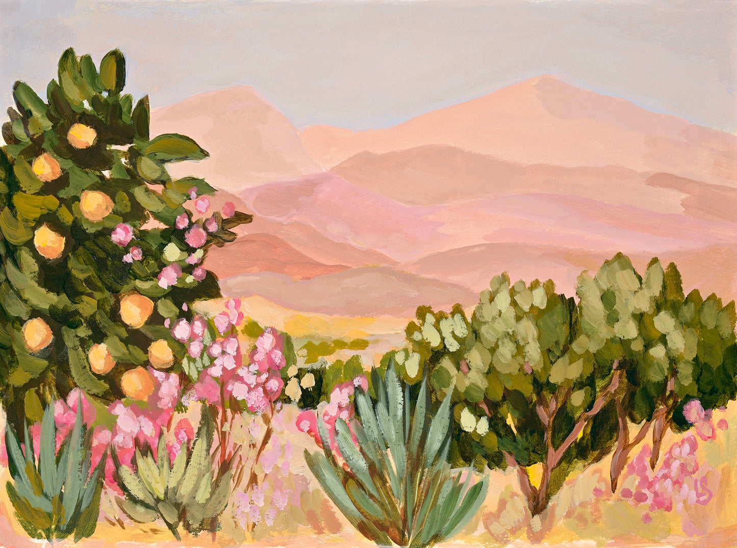 "Warm Earth" - Original Painting 9"x12"