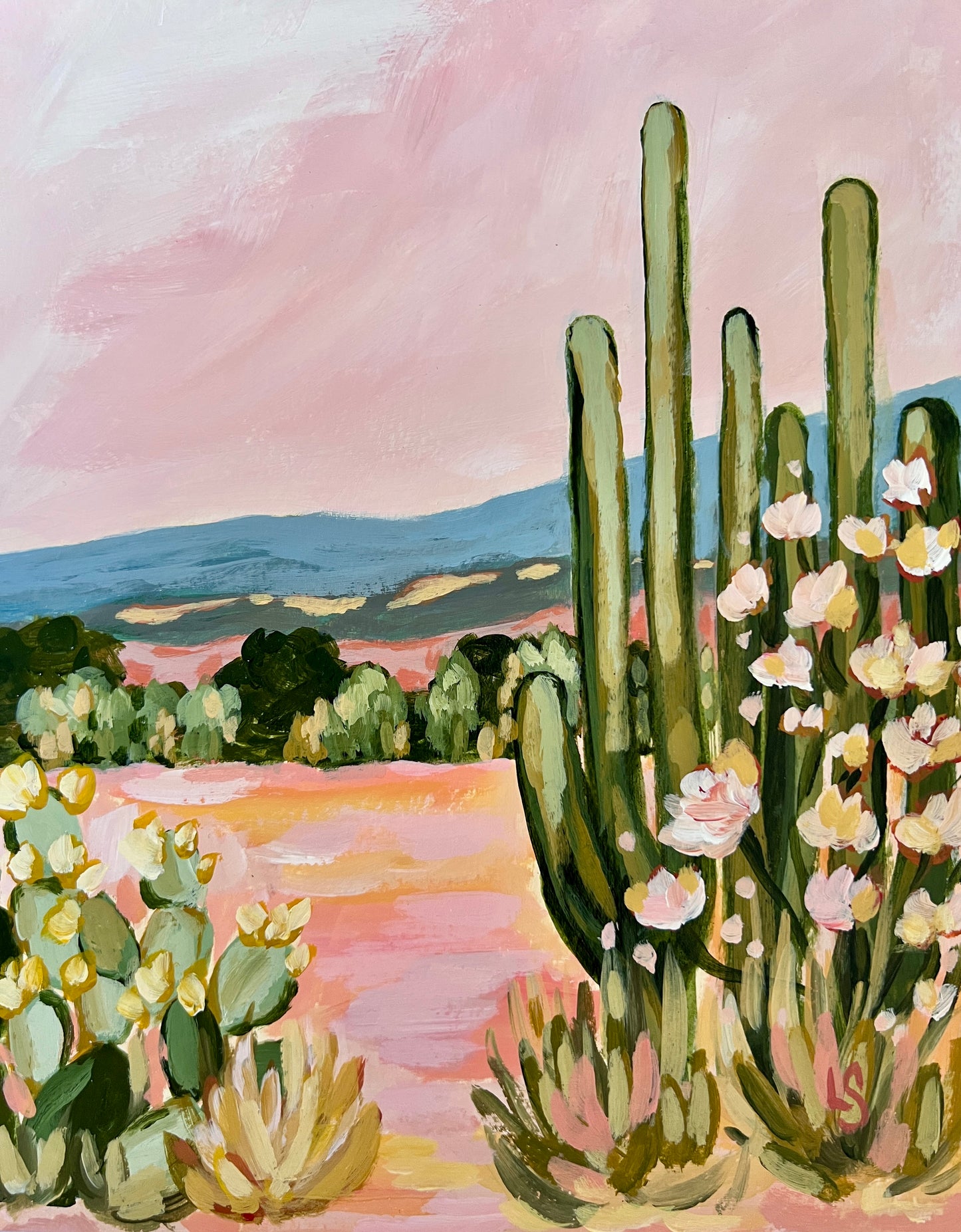 "Ojai Afternoon" - Original Painting 8"x10"