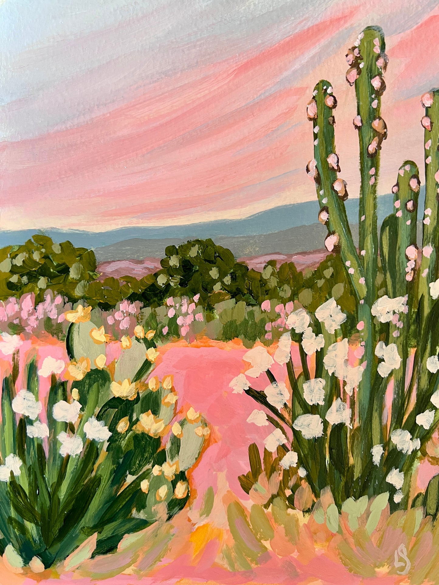 "Ojai Sky" - Original Painting 8"x10"