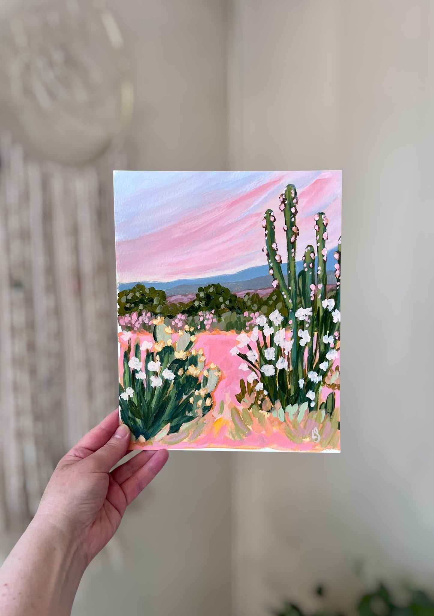 "Ojai Sky" - Original Painting 8"x10"