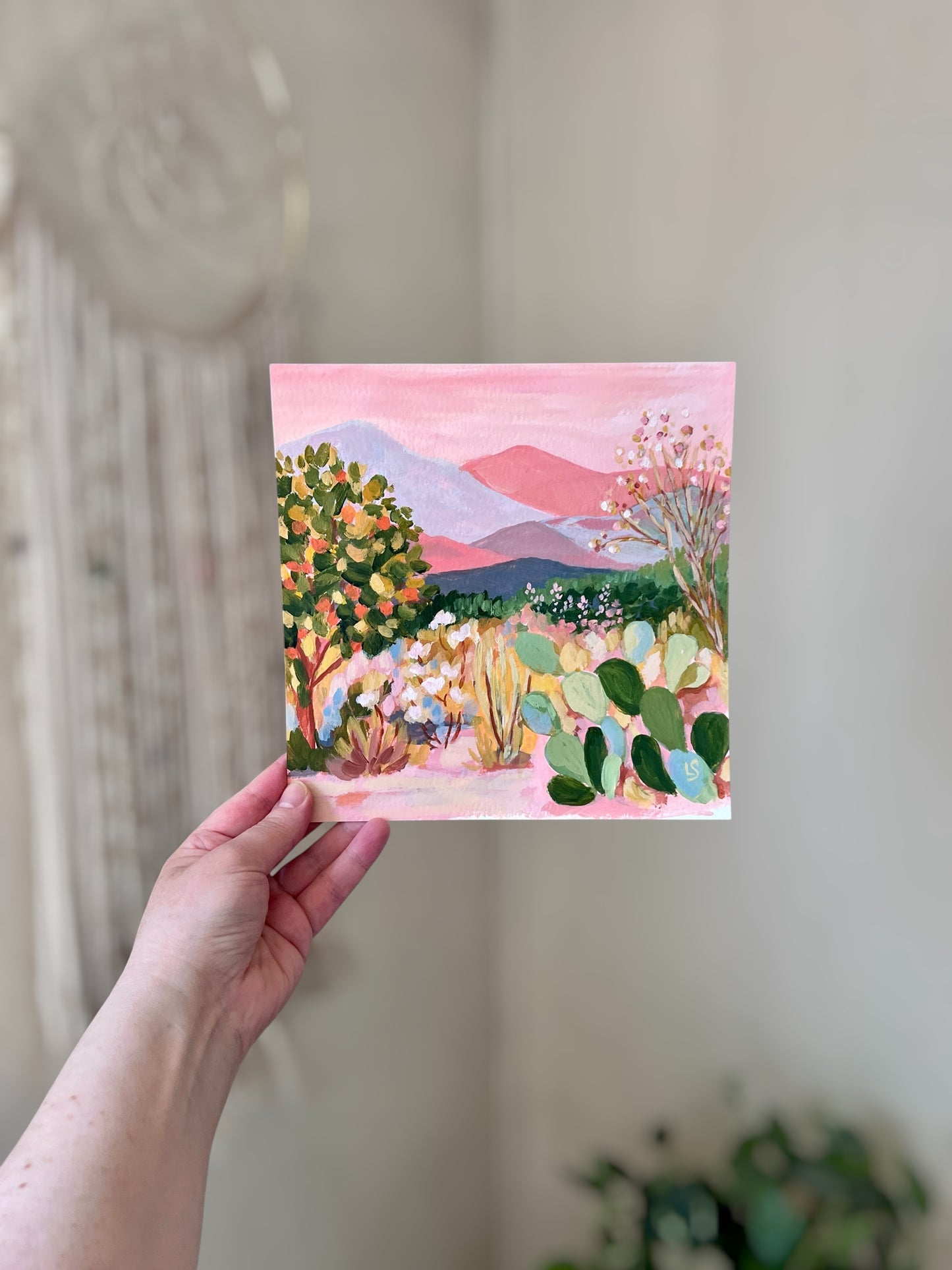 "Valley of Small Things" - Original Painting " 8"x8"