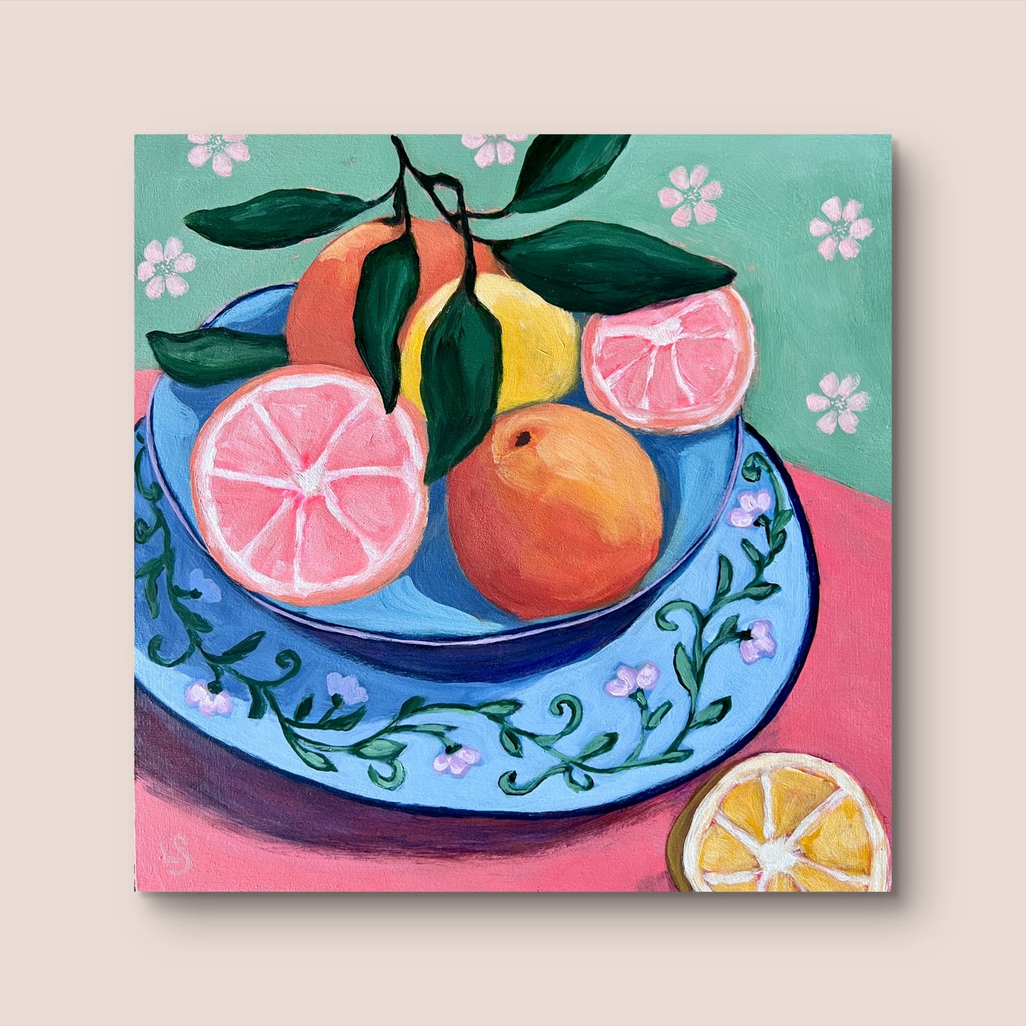 "The Blue Bowl" - Original Art 10"x10"