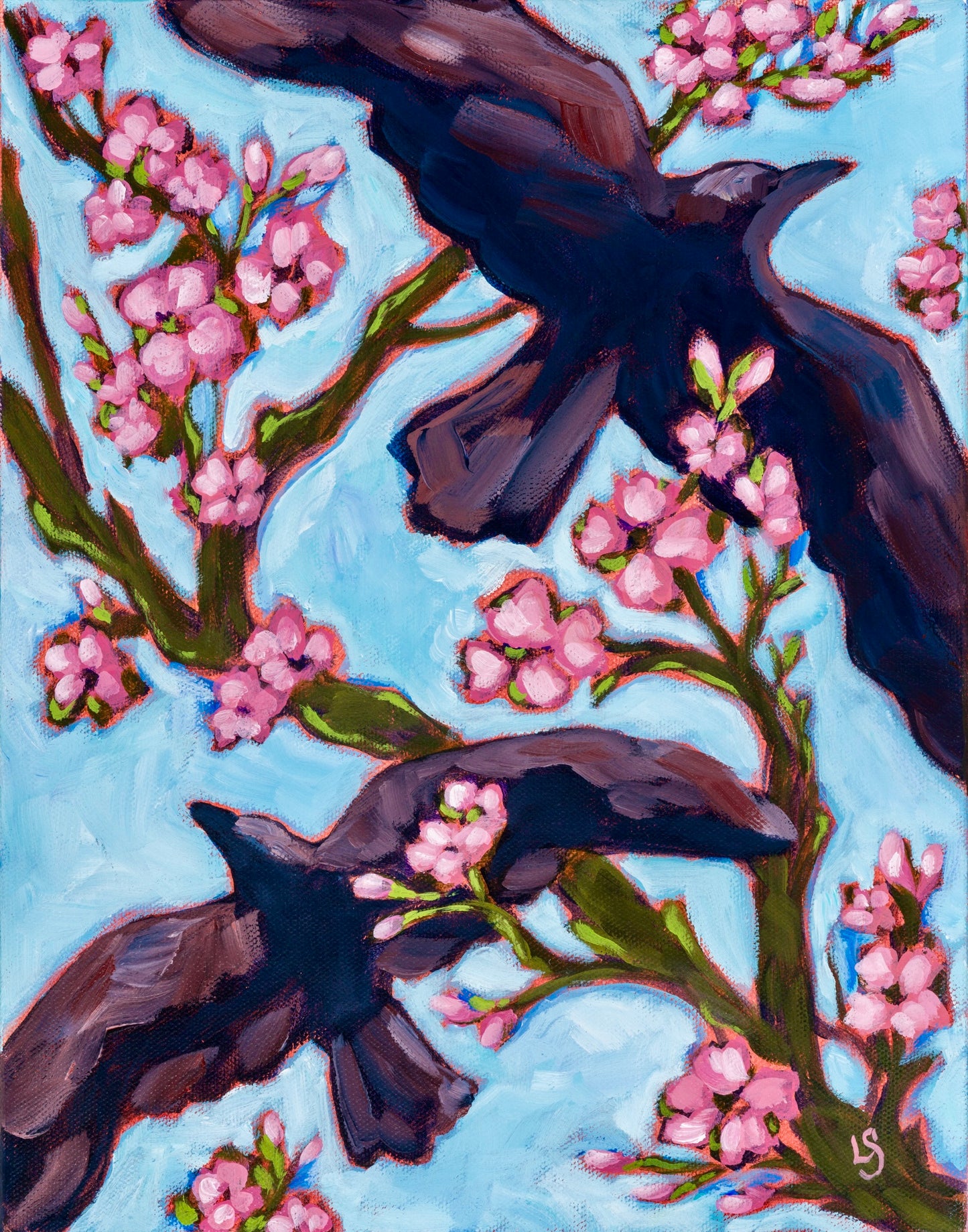 Print: Crows In Springtime